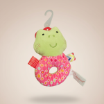 Sonajero de Peluche para Bebé – Diseño Rana (WoodyToys)